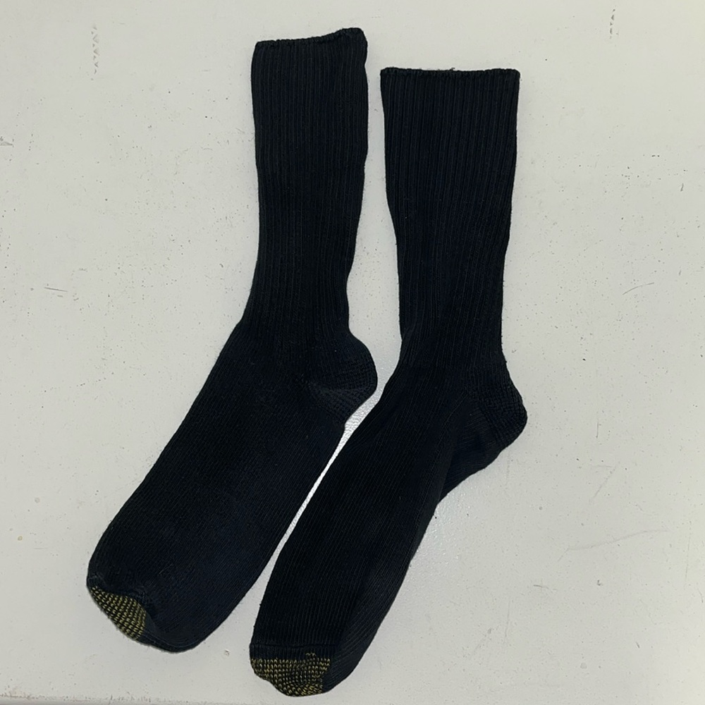 Black vintage scrunch socks